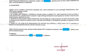 Jak wygląda decyzja ZUS o przyznaniu renty? Wzór i wyjaśnienie