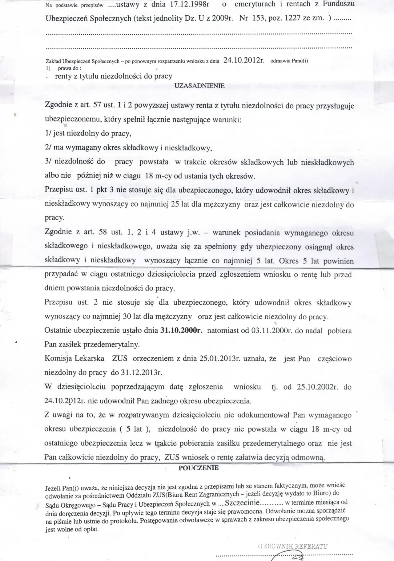 Zdjęcie Jak wygląda decyzja ZUS o przyznaniu renty? Wzór i wyjaśnienie